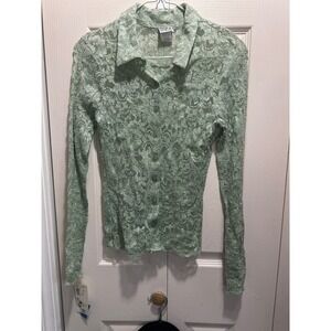 Women's NWT Foxy Wear All Lace Button down Top size M